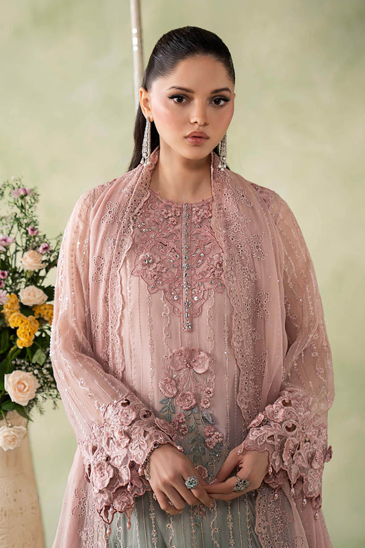 Embroidered Chiffon Stitched 3 Piece Suit Ready to Wear