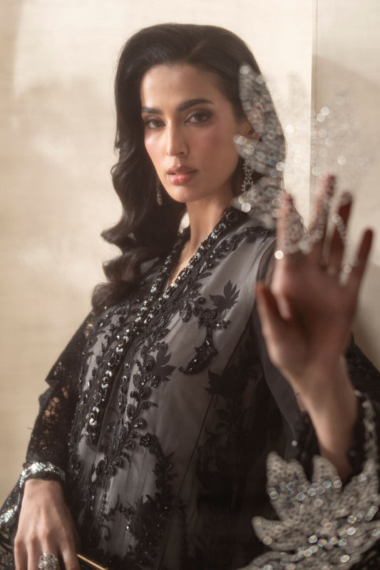 3 Piece Embroidered Chiffon Suit